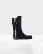 Women's Original Short Refined Back Strap Gloss Rain Boots