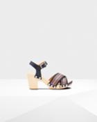 Women's Refined Webbing Cross Clog Sandals