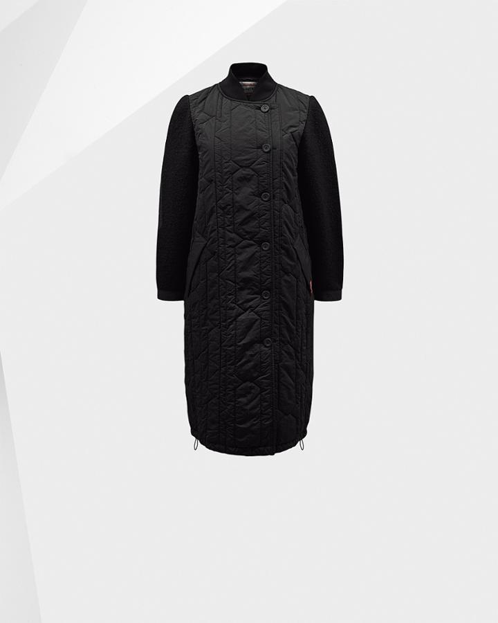 Women's Original Contrast Sleeve Quilted Coat
