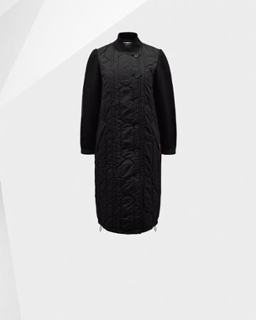 Women's Original Contrast Sleeve Quilted Coat