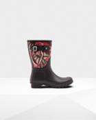 Women's Original Short Jungle Print Canvas Rain Boots