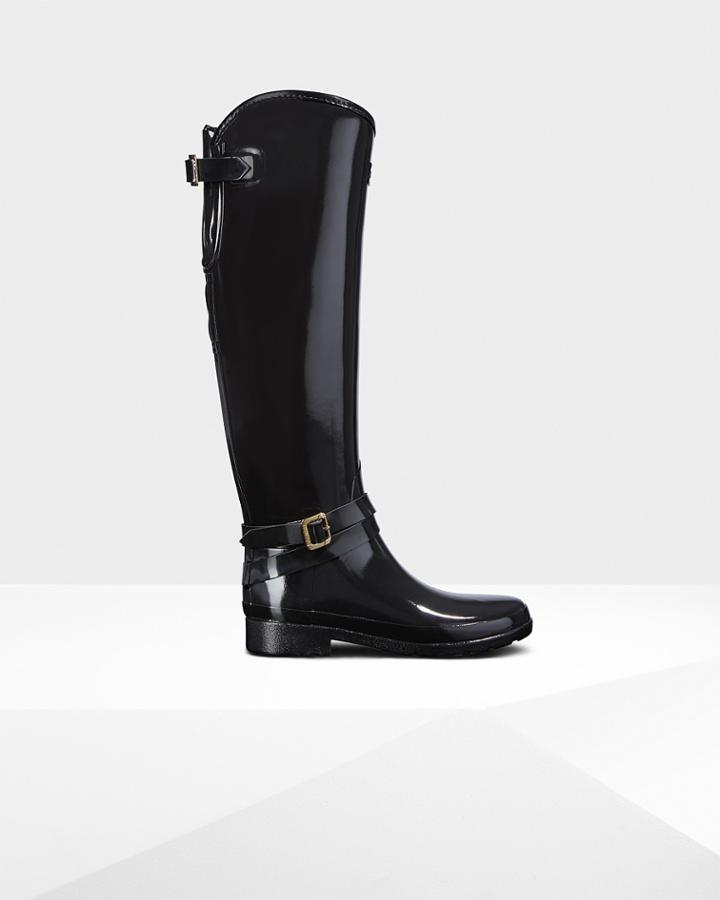 Women's Refined Adjustable Quilted Tall Riding Boots