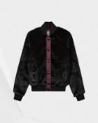 Women's Refined Faux Fur Bomber Jacket