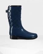 Women's Original Short Refined Quilted Gloss Rain Boots