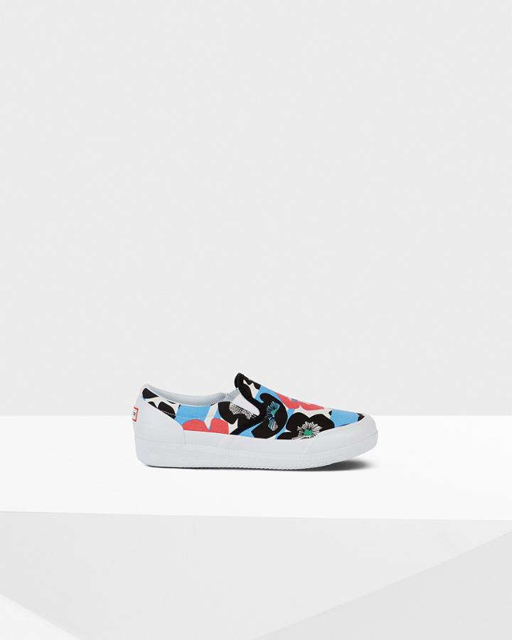 Women's Original Floral Stripe Plimsolls