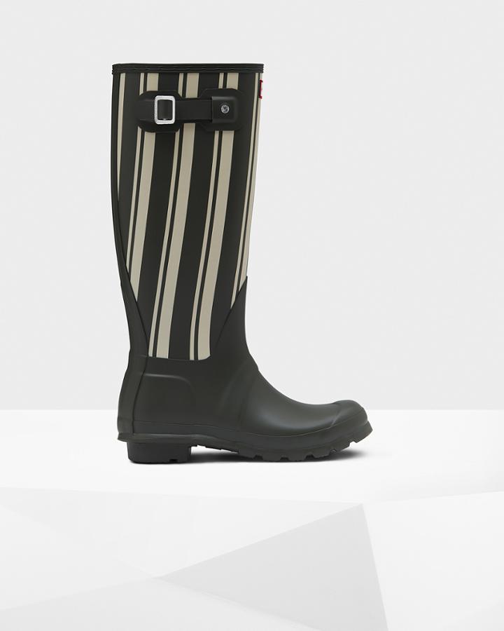 Women's Original Garden Stripe Tall Rain Boots