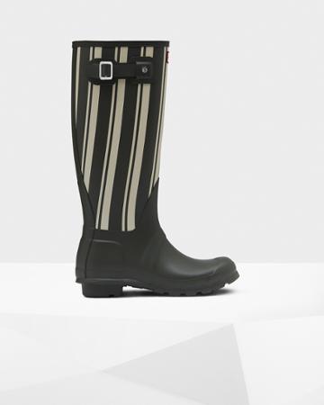 Women's Original Garden Stripe Tall Rain Boots