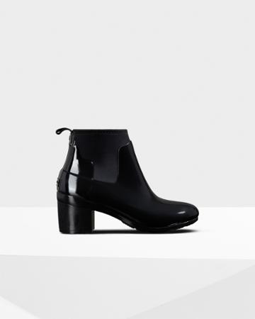 Women's Refined Slim Fit Gloss Mid Heel Boots