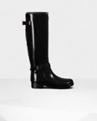 Women's Refined Slim Fit Adjustable Tall Gloss Rain Boots