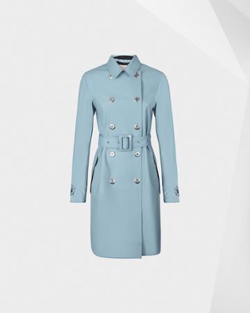 Women's Refined Perforated Trench Coat