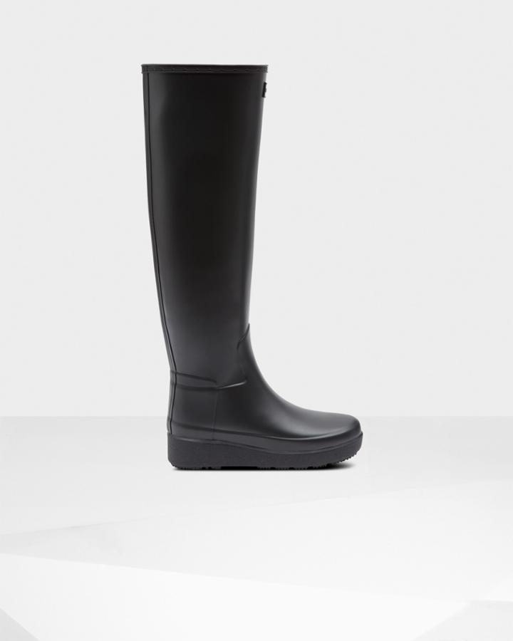 Women's Refined Slim Fit Creeper Knee-high Boots
