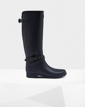 Women's Refined Adjustable Studded Tall Rain Boots