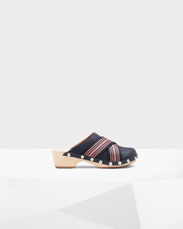 Women's Refined Webbing Cross Clogs