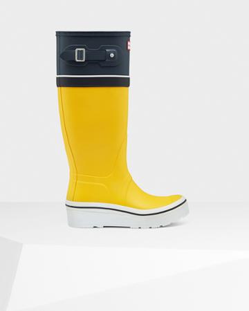 Women's Original Tall Buoy Stripe Wedge Boots