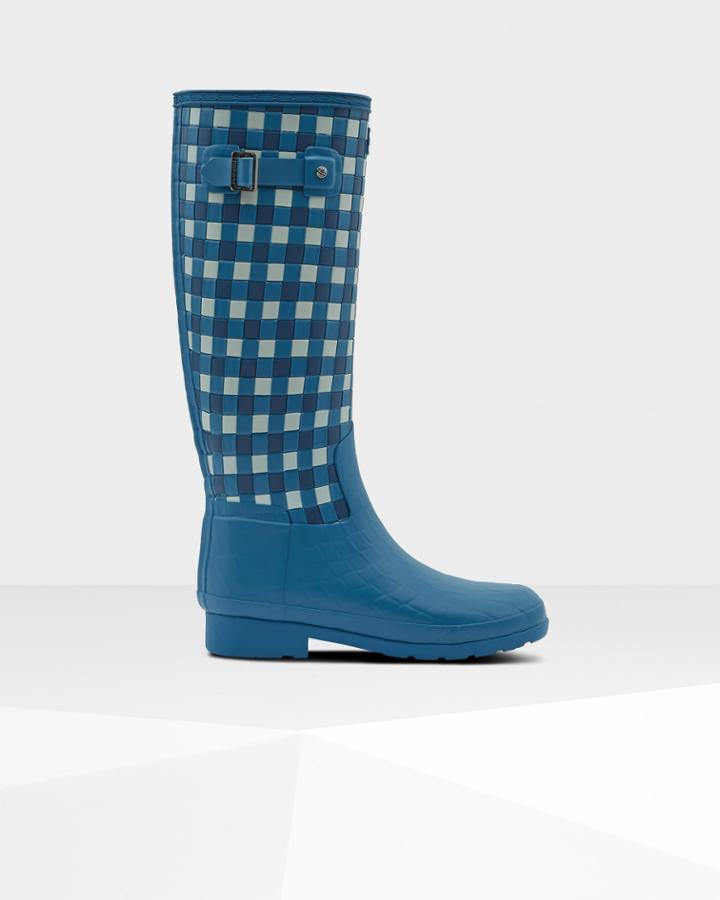 Women's Refined Slim Fit Woven Rain Boots