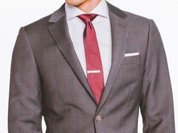 Indochino Espresso Plaid Custom Tailored Men's Suit