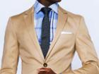 Indochino Khaki Stretch Cotton Custom Tailored Men's Suit