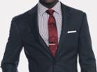 Indochino Charcoal Tonal Stripe Custom Tailored Men's Suit