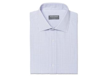 Indochino Dove Gray Gingham Wrinkle-free Custom Tailored Men's Dress Shirt