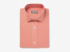 Indochino Summer Orange Micro Gingham Custom Tailored Men's Dress Shirt