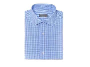 Indochino French Blue Gingham Wrinkle-free Custom Tailored Men's Dress Shirt