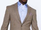 Indochino Summer Tan Houndstooth Custom Tailored Men's Blazer