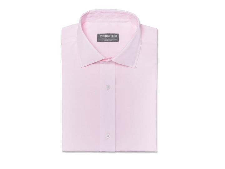 Indochino Pink Pinpoint Oxford Custom Tailored Men's Dress Shirt