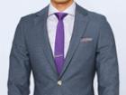 Indochino Charcoal Micro Houndstooth Cotton Custom Tailored Men's Suit