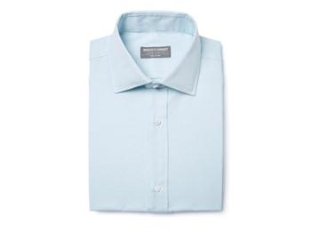 Indochino Light Aqua Pinpoint Oxford Custom Tailored Men's Dress Shirt