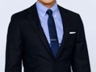 Indochino Navy Crepe Weave Custom Tailored Men's Suit