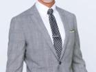 Indochino Black And White Summer Glen Check Custom Tailored Men's Suit