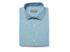 Indochino Blue And Green Check Custom Tailored Men's Dress Shirt