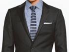 Indochino Deep Navy Shadow Stripe Custom Tailored Men's Suit