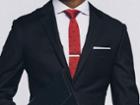 Indochino Midnight Stripe Twill Custom Tailored Men's Suit
