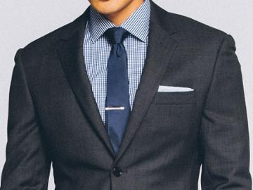Indochino Premium Charcoal Birdseye Custom Tailored Men's Suit