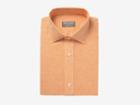 Indochino Summer Orange Micro Gingham Cotton-linen Custom Tailored Men's Dress Shirt