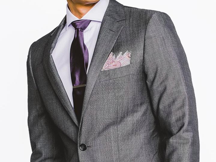 Indochino Black And White Birdseye Custom Tailored Men's Suit