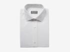 Indochino White Dobby Check Custom Tailored Men's Dress Shirt