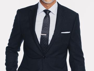 Indochino Charcoal Fineline Stripe Custom Tailored Men's Suit