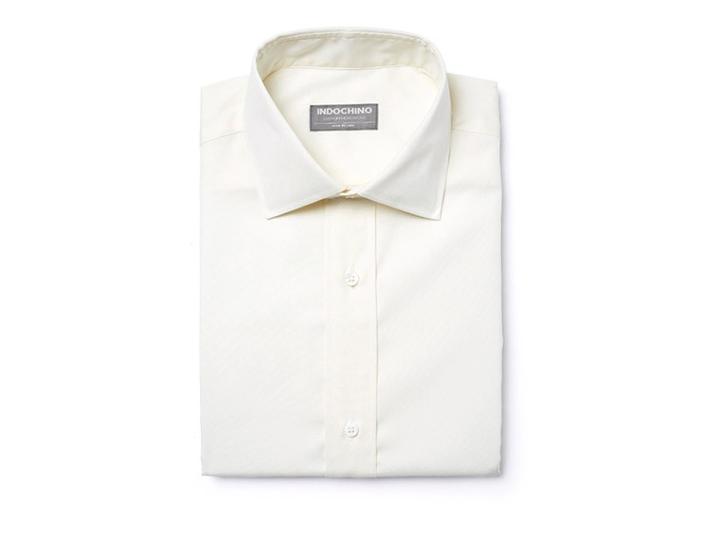 Indochino Lemon Pinpoint Oxford Custom Tailored Men's Dress Shirt