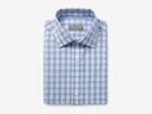 Indochino Light Blue Gingham Windowpane Custom Tailored Men's Dress Shirt