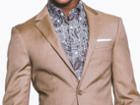 Indochino Dark Tan Twill Custom Tailored Men's Suit