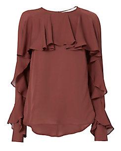 Veronica Beard Mia Ruffle Blouse