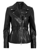 Jonathan Simkhai Biker Leather Jacket Black 2