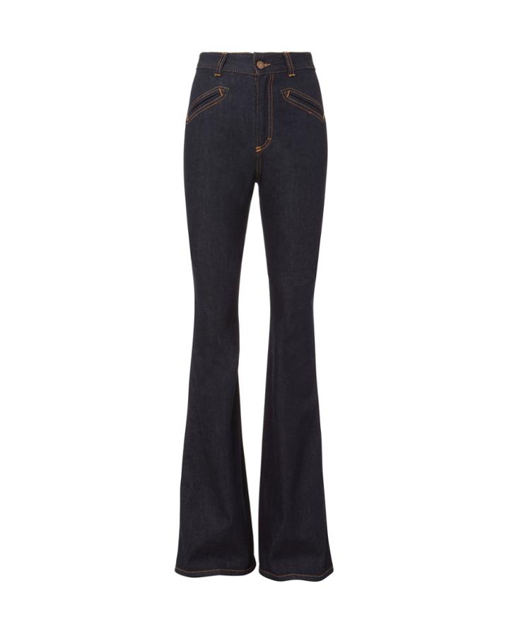 Fiorucci Edie Flare Jeans Denim-drk 24