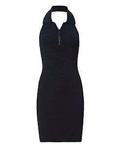 Designers Remix Megan Collared Halter Knit Dress