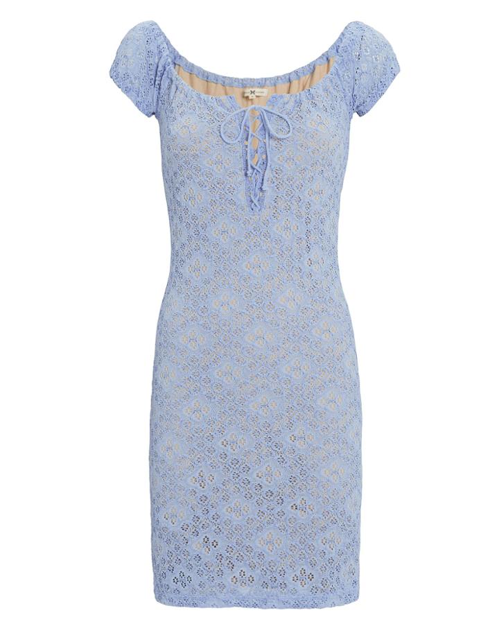 Nightcap Clothing Sweetpea Mini Dress Light Blue P