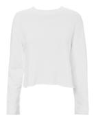 Monrow Mesh Back Sweatshirt White P