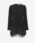 Elizabeth And James Serena Feather Hem Dress