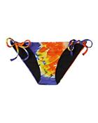 Onia Kate Side Tie Feather Print Bikini Bottom